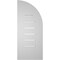 Ekena Millwork Quarter Round Top Left Surface Mount PVC Gable Vent w/ 3-1/2"W x 1"P Standard Frame, 12"W x 28"H GVPQL12X2801SF - alternate 3